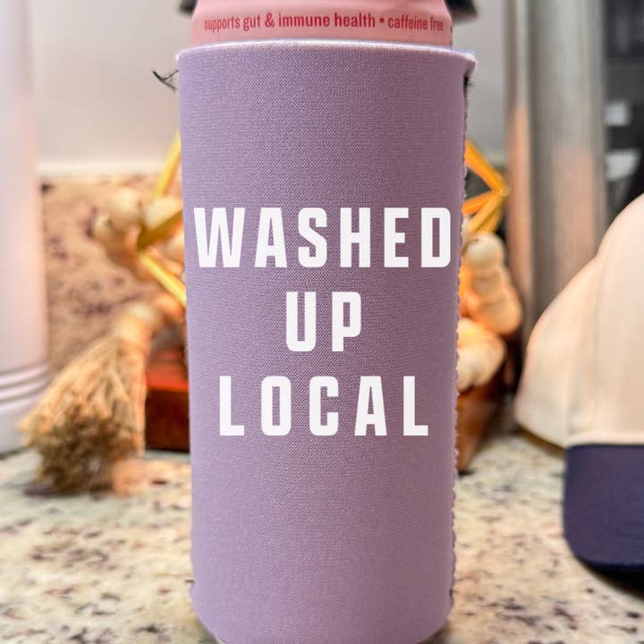 Clover + Cotton Co - Wholesale Drink Huggers & Koozies - Washed Up Local Drink Hugger1