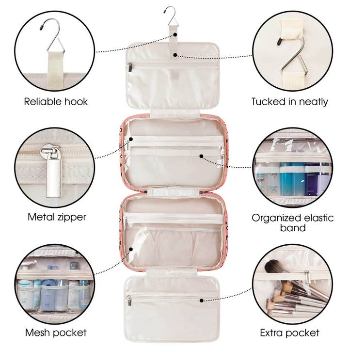 wandf - Wholesale Toiletry Bag - Women's - Large Capacity Waterproof Hanging Toiletry Bag Travel Bag45