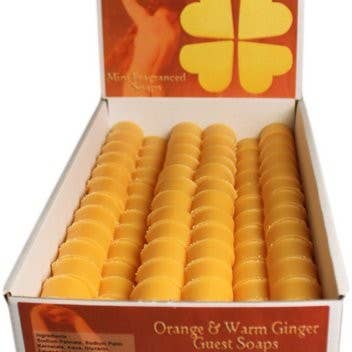 Ancient Wisdom - Wholesale Bar Soap - Heart Guest Soap - Orange & Warm Ginger1
