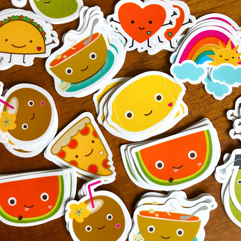 Night Owl Paper Goods - Wholesale Sticker - Pizza Vinyl Sticker1