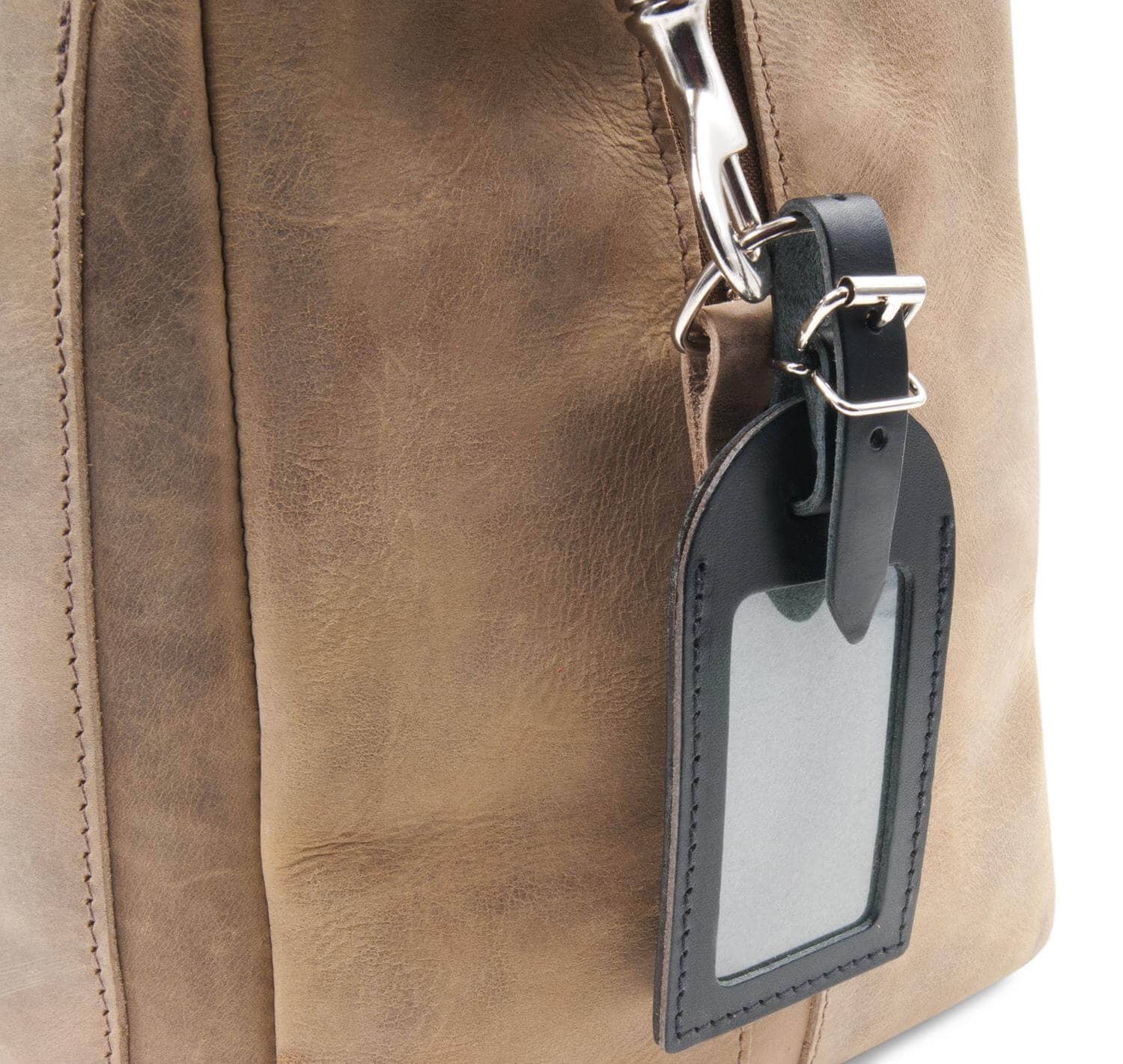 Thielemann Leather Manufacturer – Etiqueta de bagagem por atacado – Etiqueta de bagagem com janela de visualização8