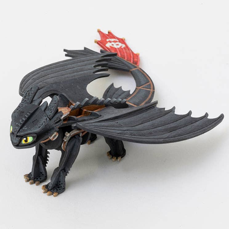 Insight Editions - #1 Pop Culture Publisher - Wholesale DIY Craft Kit - Kids - IncrediBuilds: DreamWorks Dragons Book and 3D Wood Model2
