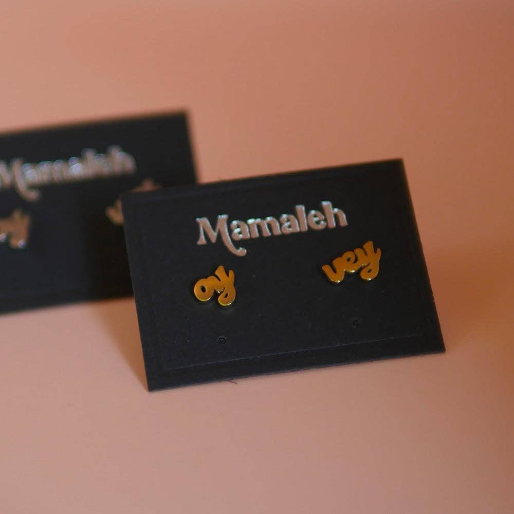 Mamaleh Jewelry - Wholesale Stud/Post Earrings - Oy Vey Studs5