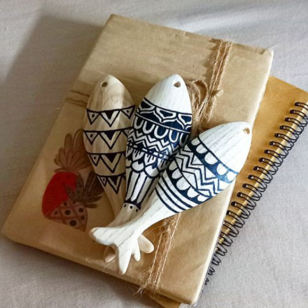 194 Craft House – Arte de parede dimensional/3D por atacado – Decoração de Peixe em Madeira para Parede – Decoração e Presentes para Casa5