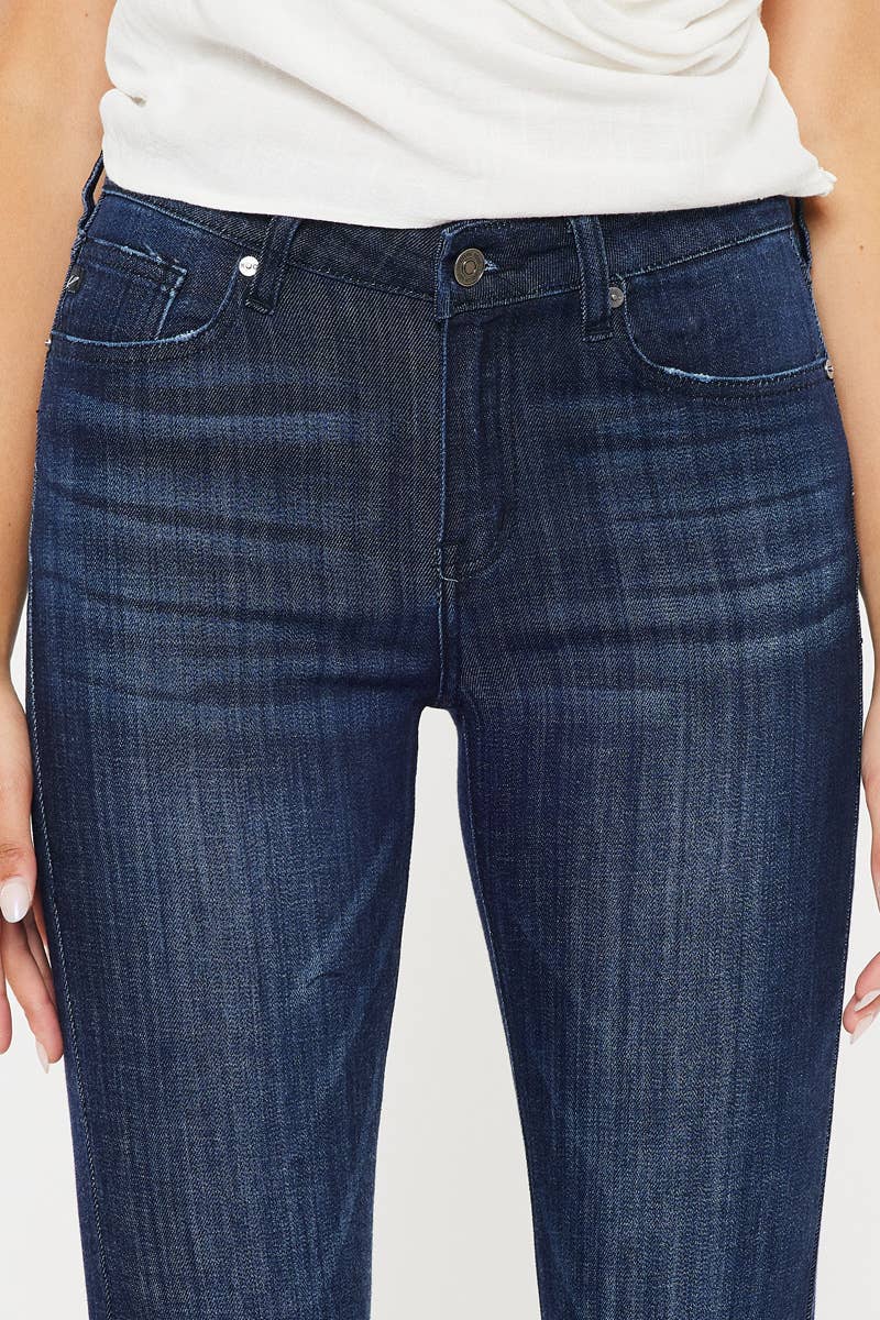 DARK MID RISE FLARE JEANS-KC6102LOD for wholesale on Faire5