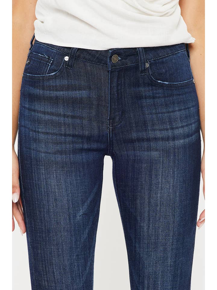 DARK MID RISE FLARE JEANS-KC6102LOD for wholesale on Faire5