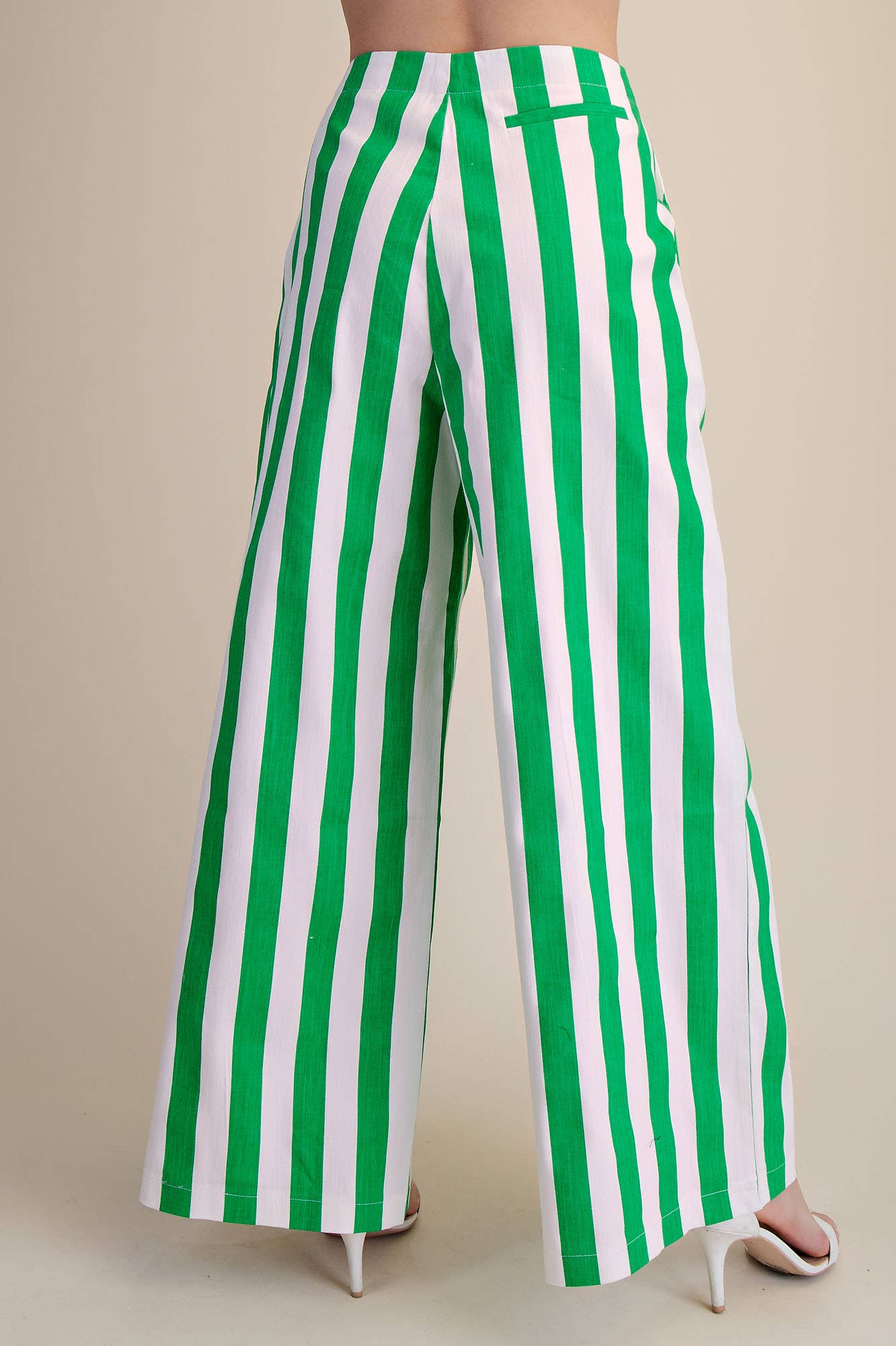 Glam - Wholesale Pants - Women's - Mid-Rise Wide Leg Stripe Pants8