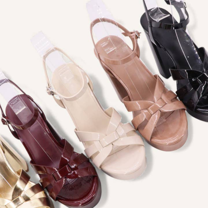 MONICA-31 PATENT CRISS-CROSS DIVA and other Purchase Wholesale pump. Free Returns & Net 60 Terms on Faire trending on Faire.