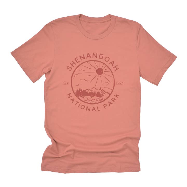 North & Pine - Wholesale T-Shirt (Graphic) - Unisex - Shenandoah National Park - Duo-Tone T-Shirt