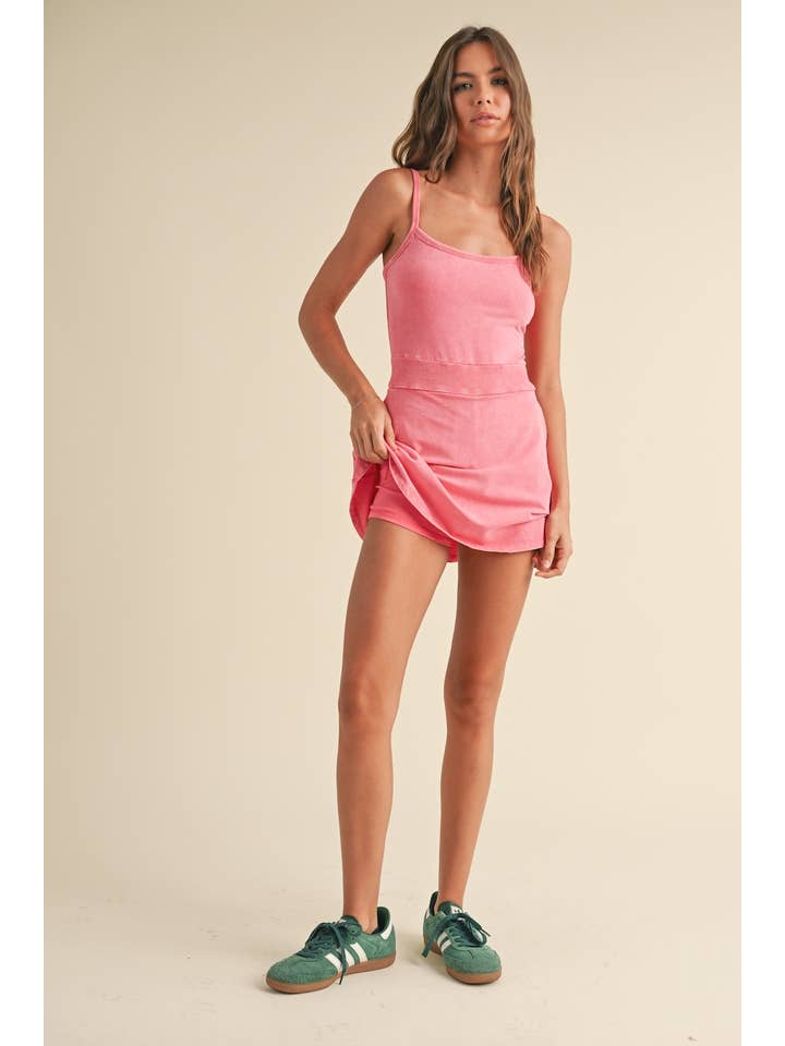 KIMBERLY C - Wholesale Dress - Women's - Mineral Wash Cami Mini Dress