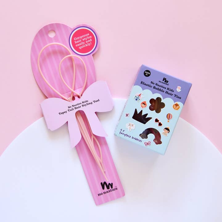 no nasties kids - Wholesale Hair Clip - Kids - Topsy Tail Hair Styling Tool Pink