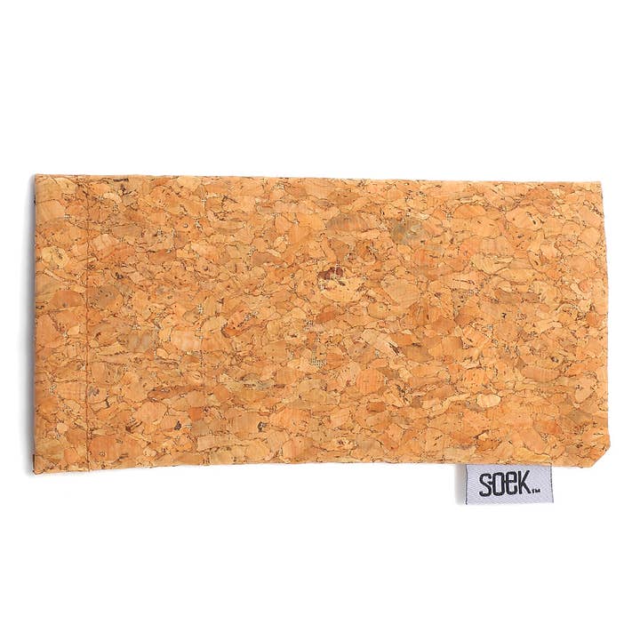 Biodegradable Cork Sleeve for wholesale by SOEK Sustainable Wooden Eyewear