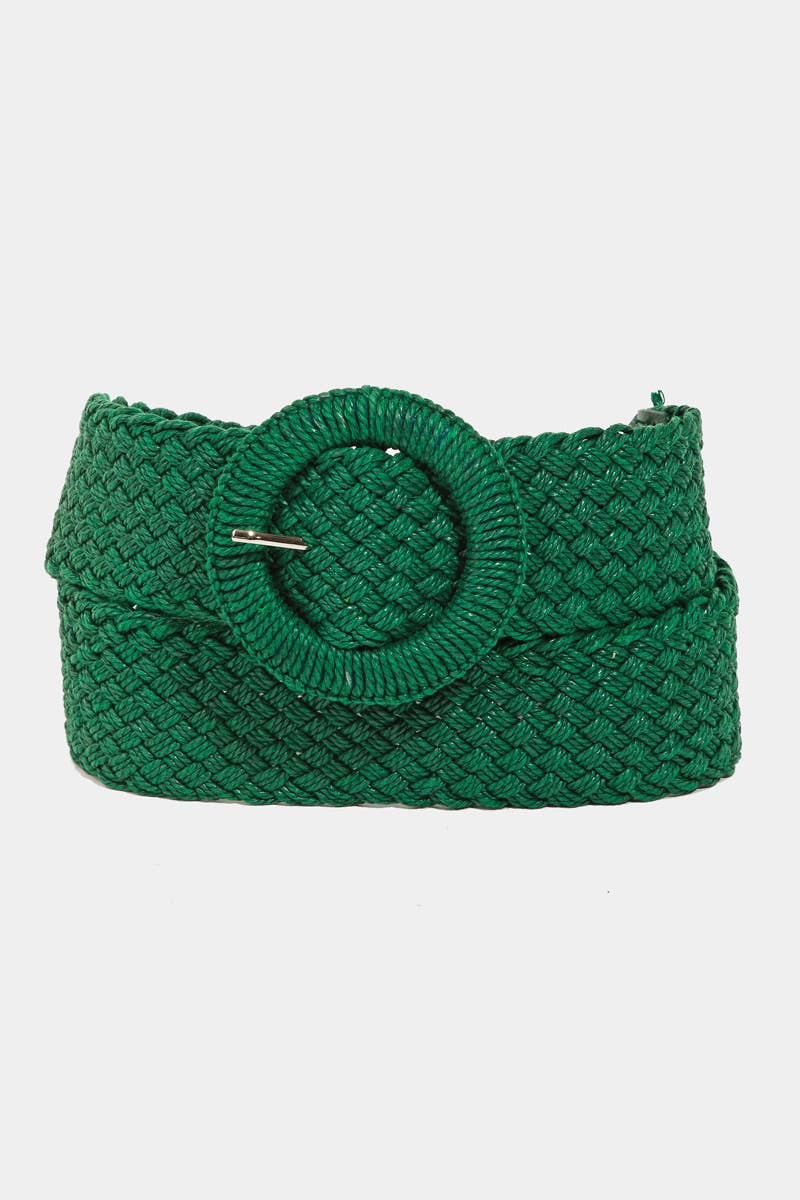 Collections by Fame Accessories – Engroshandel Bælte - Dame – Monoton bøjlespænde flettet bælte3