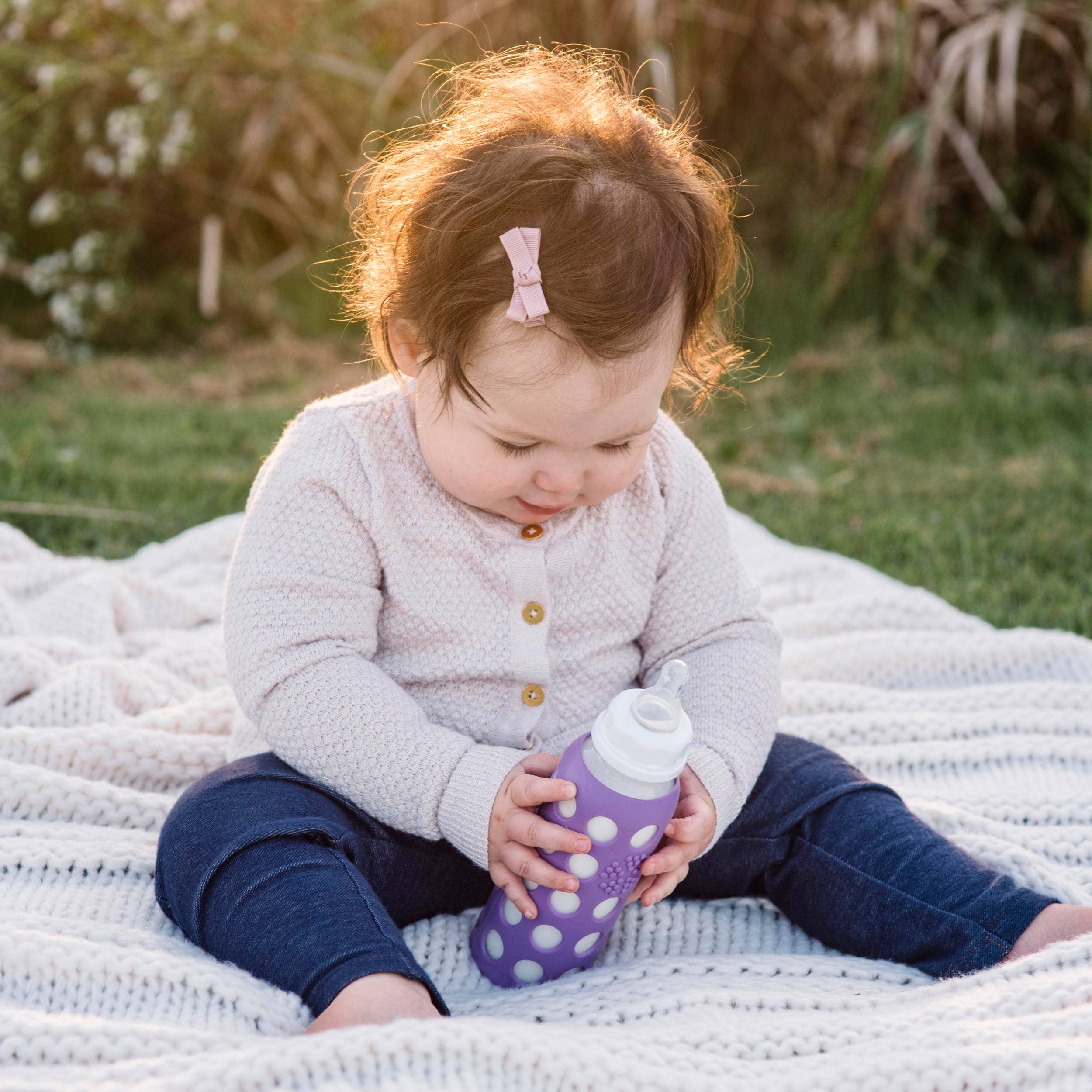 Lifefactory - Wholesale Baby Bottle - 9oz Glass Baby Bottle - Stage 2 Nipple, Stopper, and Cap8