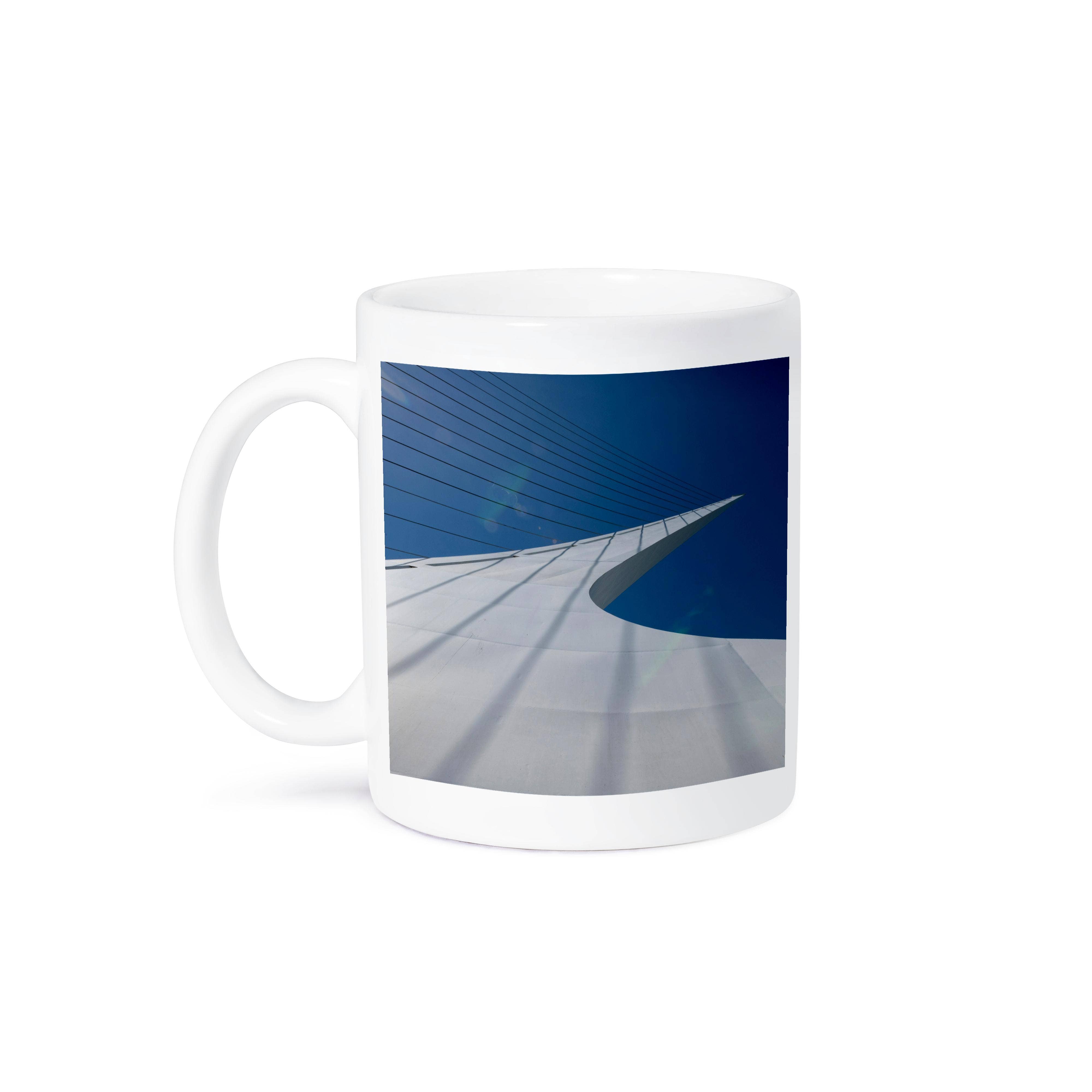 3dRose – Großhandel Kaffeebecher – 3dRose, Anmutige Sundial Bridge, die den Sacramento River in Redding überspannt., Tasse8