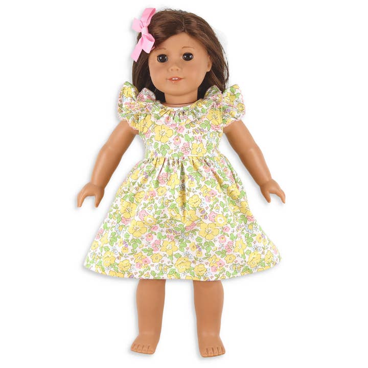 Robe à volants Sunny Blooms - Poupée pour la vente par Shrimp and Grits Kids