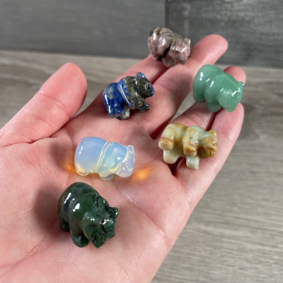 Keystone Crystals - Wholesale Decorative Figurine - Bear Figurine Small Carved Gemstone – Crystal Animal Totem5