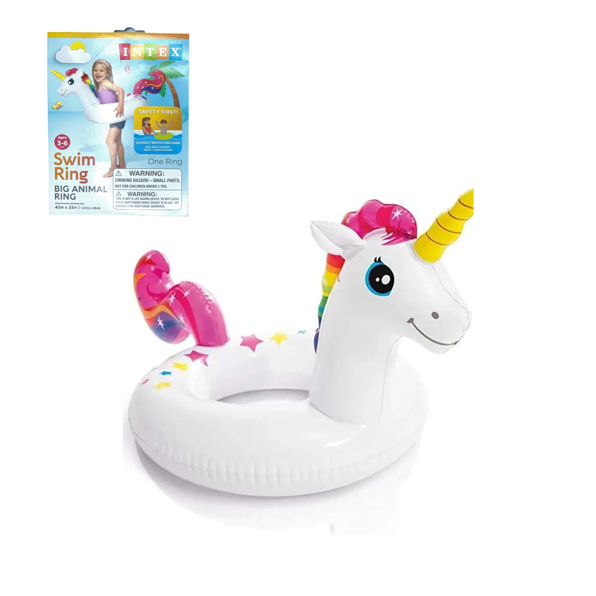 K & S WHOLESALE INC – wholesale Beach/pool toy – Child & baby – INTEX Swimming Ring 2 Styles 144 CT Floor Display1