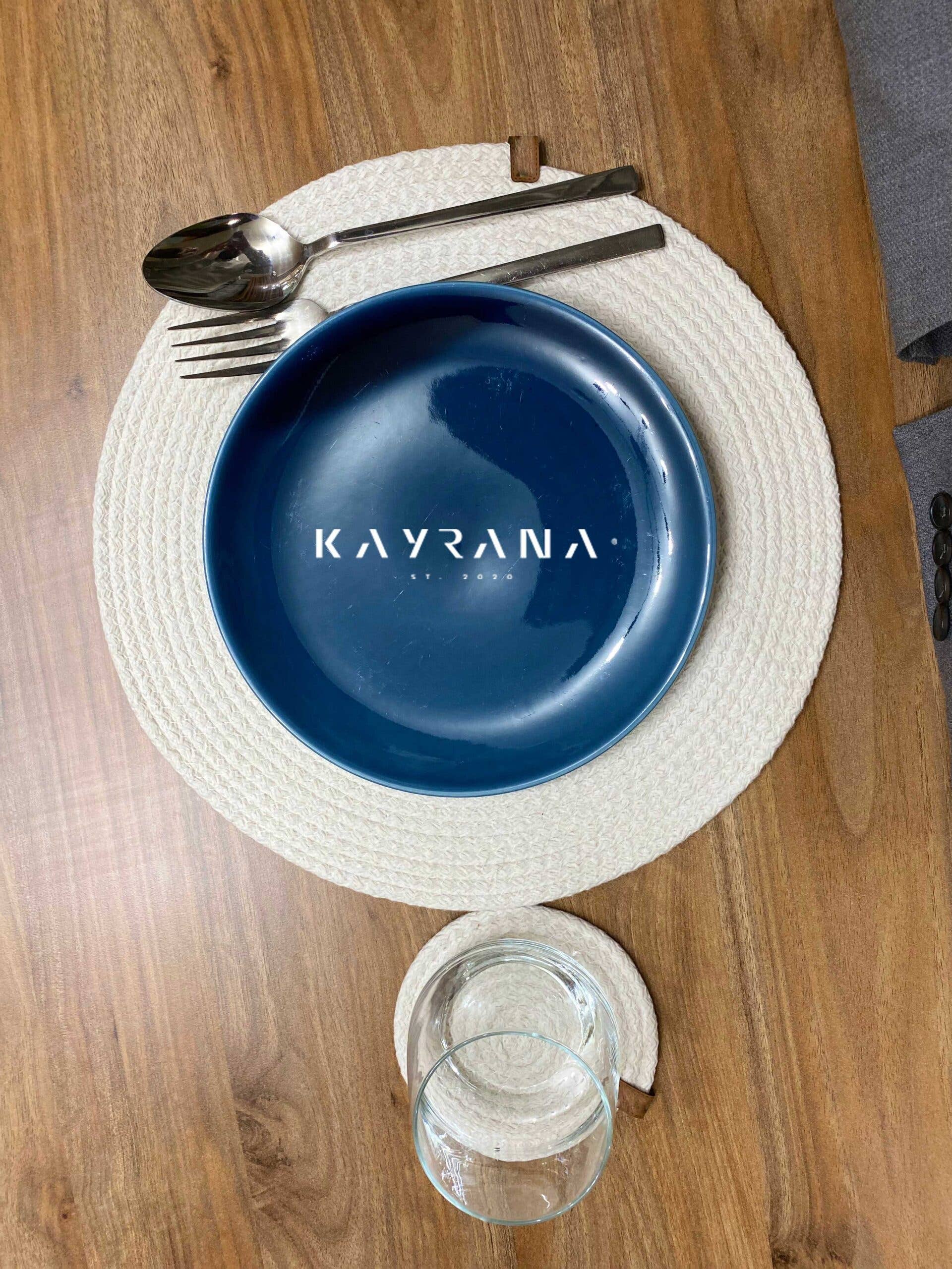 Kayrana - Vente Sets de table - Sets de table et dessous de verre en corde tressée, style bohème3