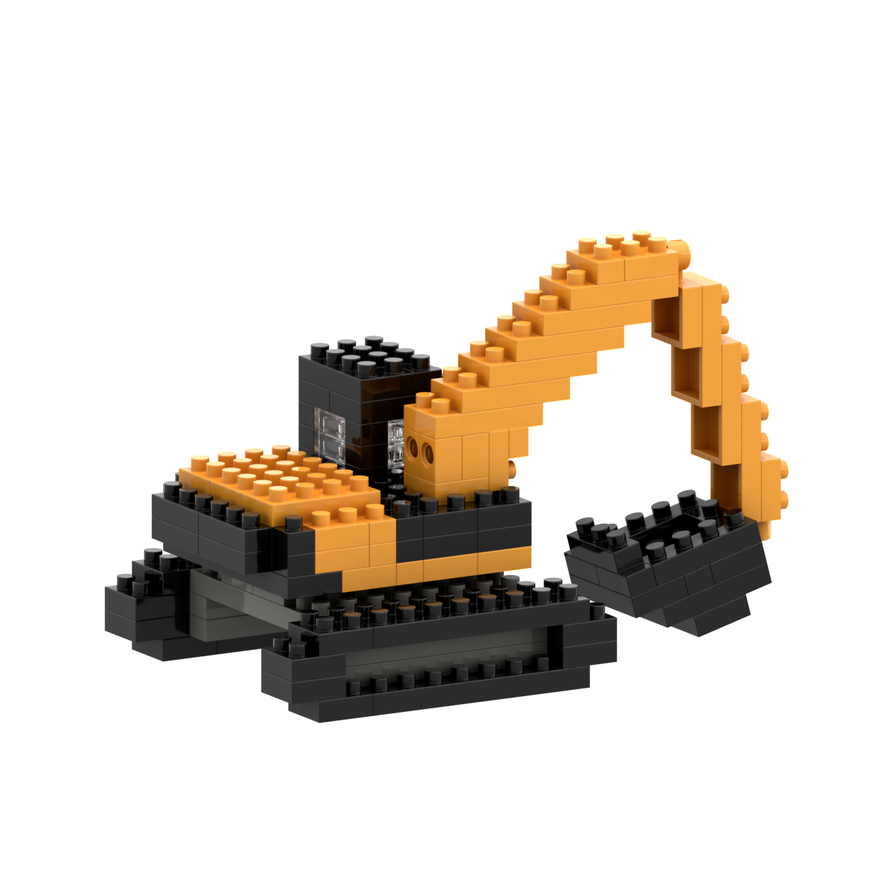 Brixies - Wholesale Building Set - Kids - JCB crawler excavator2