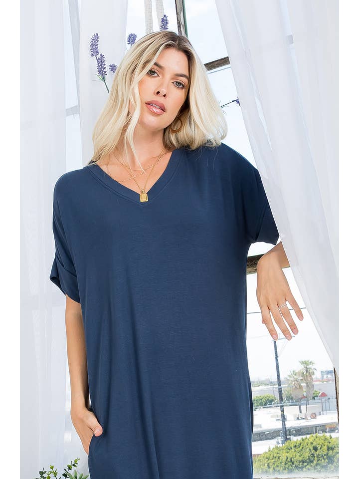 Sweet Lovely by Jen - Wholesale Dress - Women's - CASUAL MIDI WEEKEND DRESS