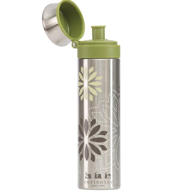 Joli Monde - Vente Bouteilles d'eau - Gourde inox 500 ml Envirosax . Green1