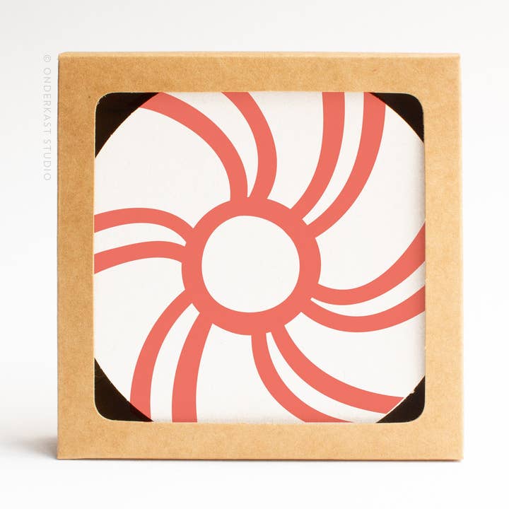 Peppermint Candy Coaster Set for wholesale by Easyhand Goods – formerly Onderkast