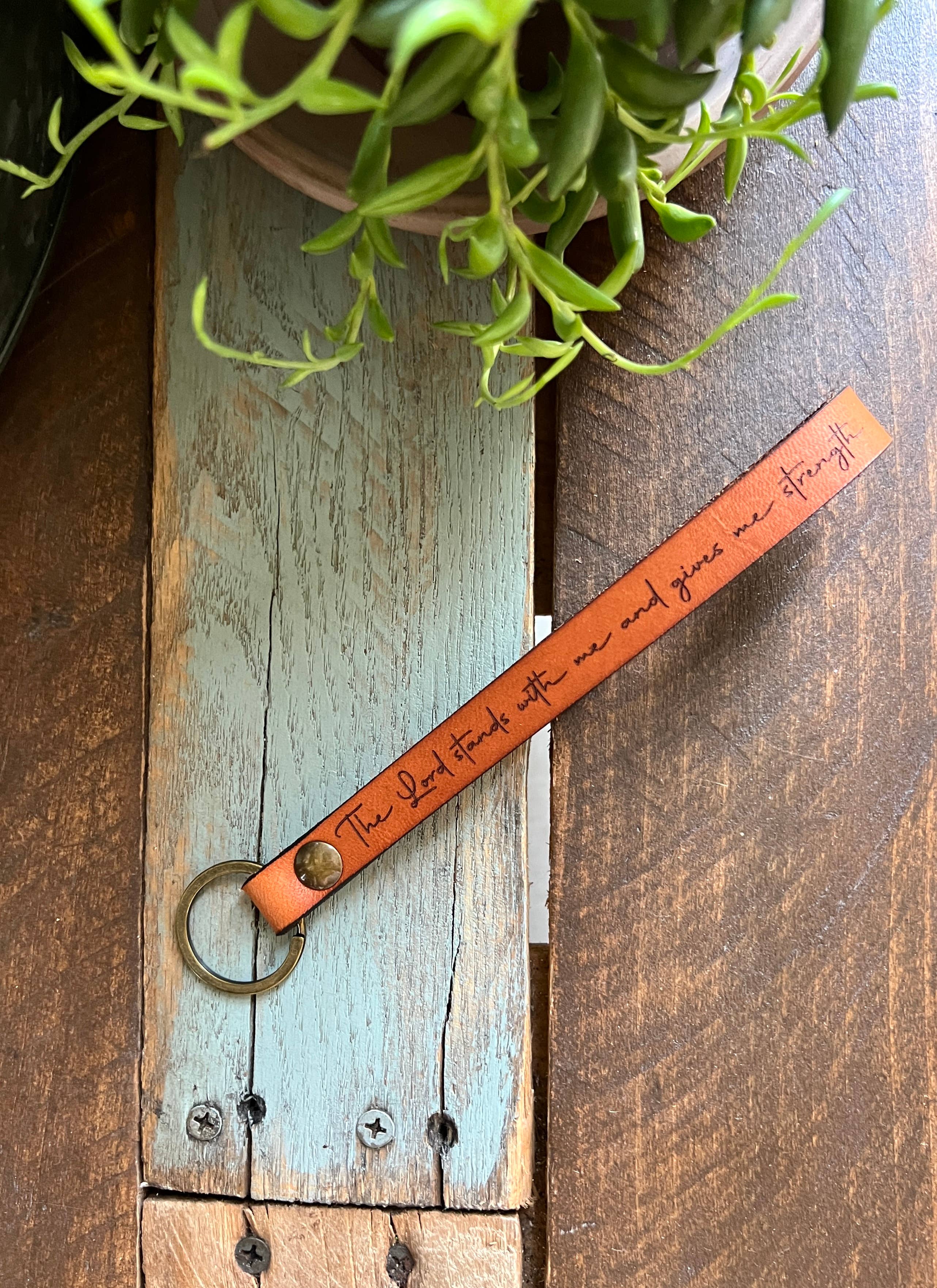 New Market Farmhouse – Engroshandel Nøglering - Dame – Brugerdefineret Skrift Wristlet nøglering4