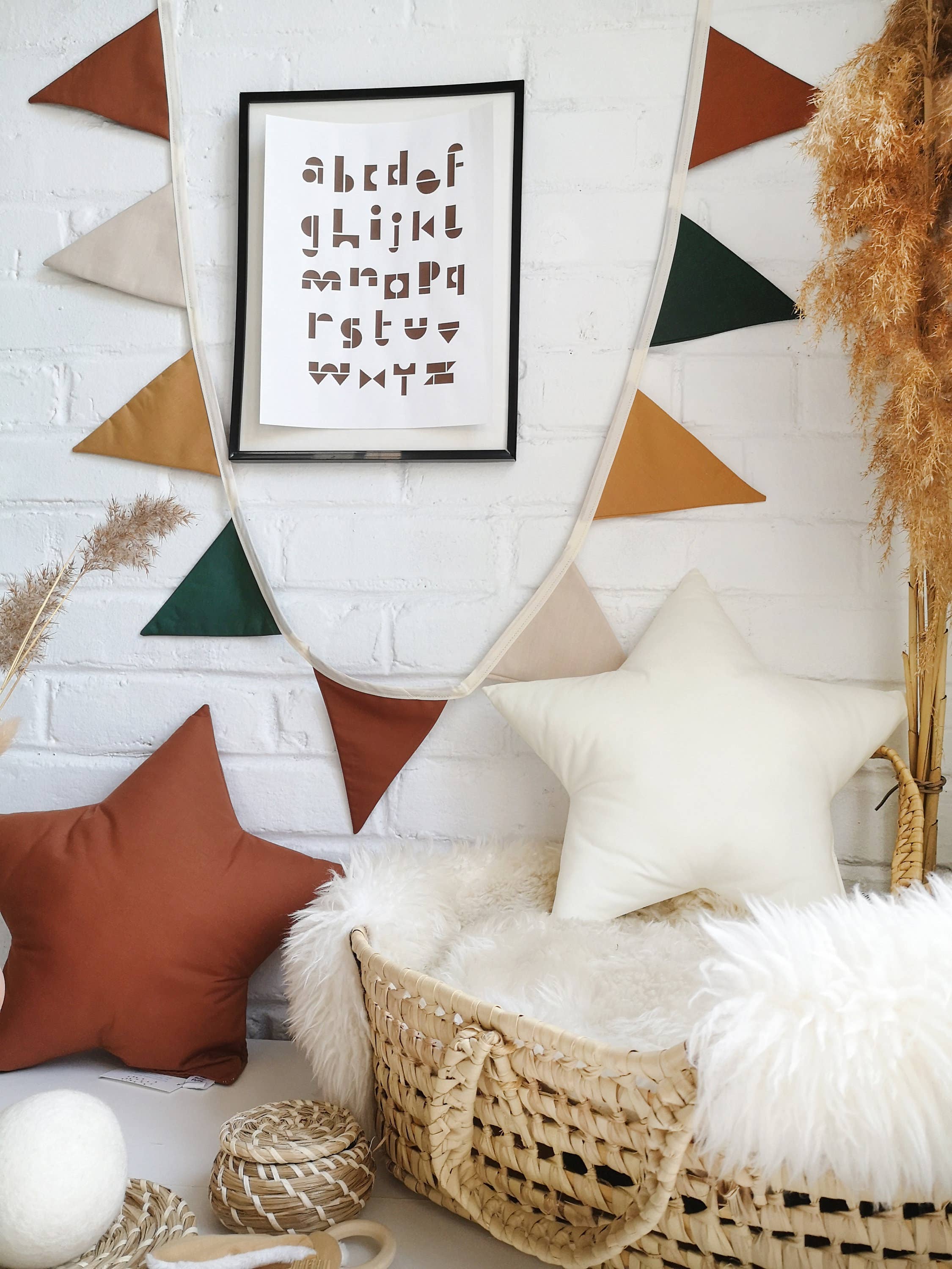 The Butter Flying - Wholesale Bunting/Garland - Woodland fabric flag garland for children's bedroom6