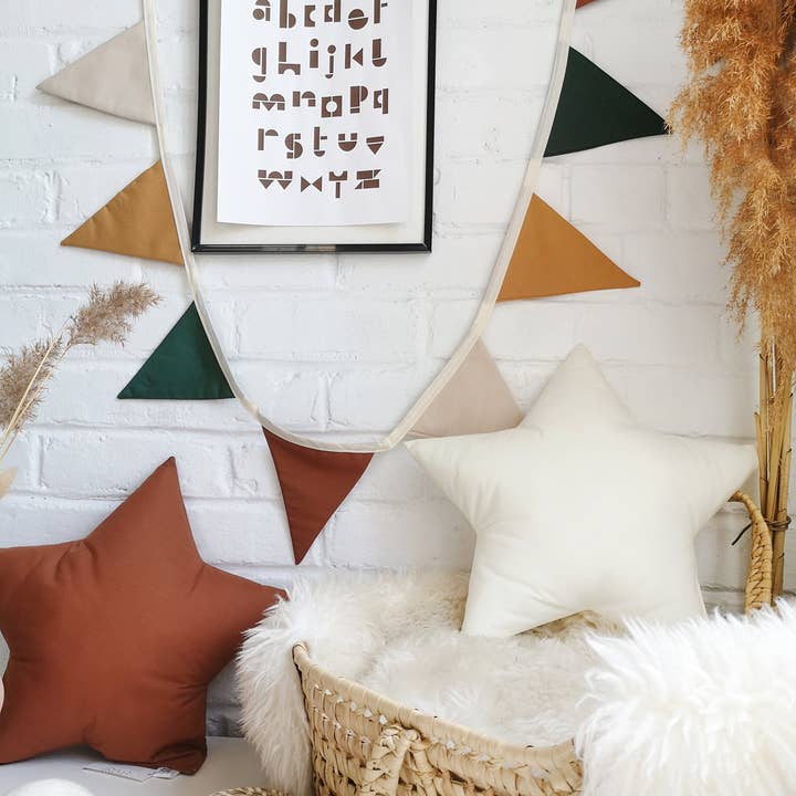 The Butter Flying - Wholesale Bunting/Garland - Woodland fabric flag garland for children's bedroom6