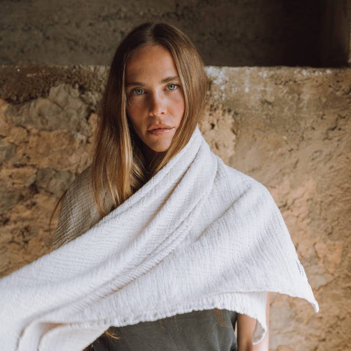 WAYDA - Wholesale Scarf - Women's - Weiches Weiß1