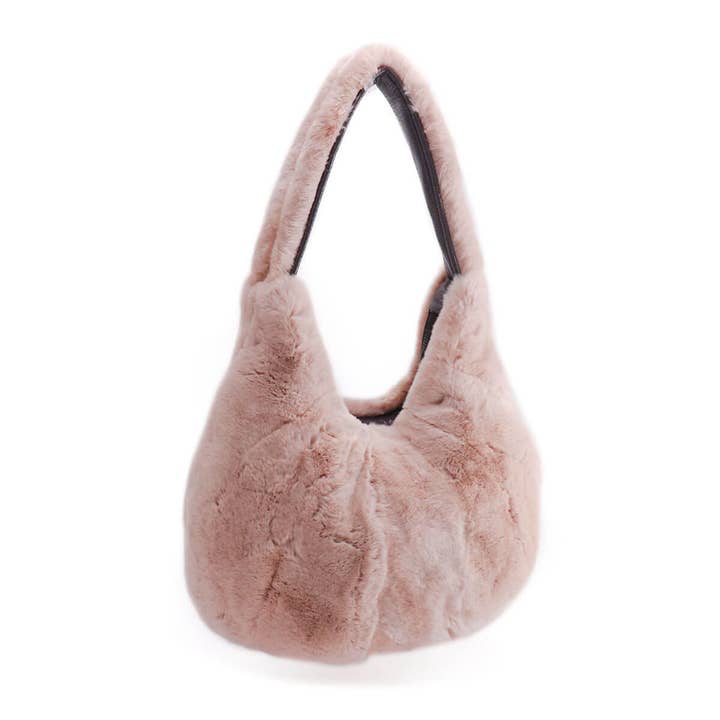 Surell - Wholesale Shoulder Bag - Women's - Rex Rabbit Fur Shoulder Bag5