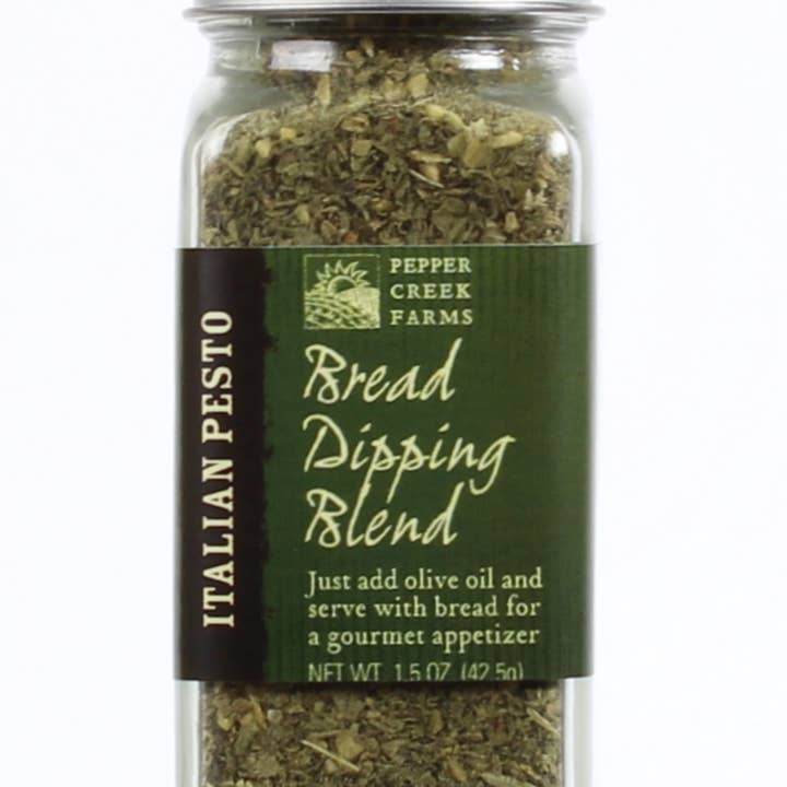 Pepper Creek Farms - Wholesale Dip - Italian Pesto Bread Dipping Small 1.5 Oz. - Large 3 Oz.1