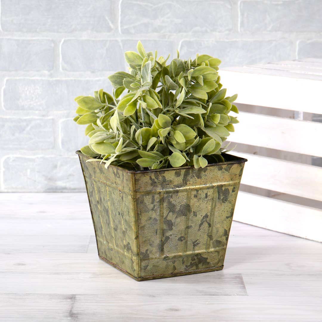 Willow Group - Wholesale Plant Pot - SQ TIN VERDIGRIS PLANTER4