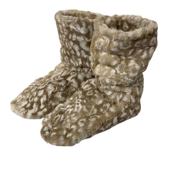 Luxury Therapeutics - Venta al por mayor Botines - Mujer - Botines de Spa de Lujo Calefactables - Lux Ocelot Biscotti1