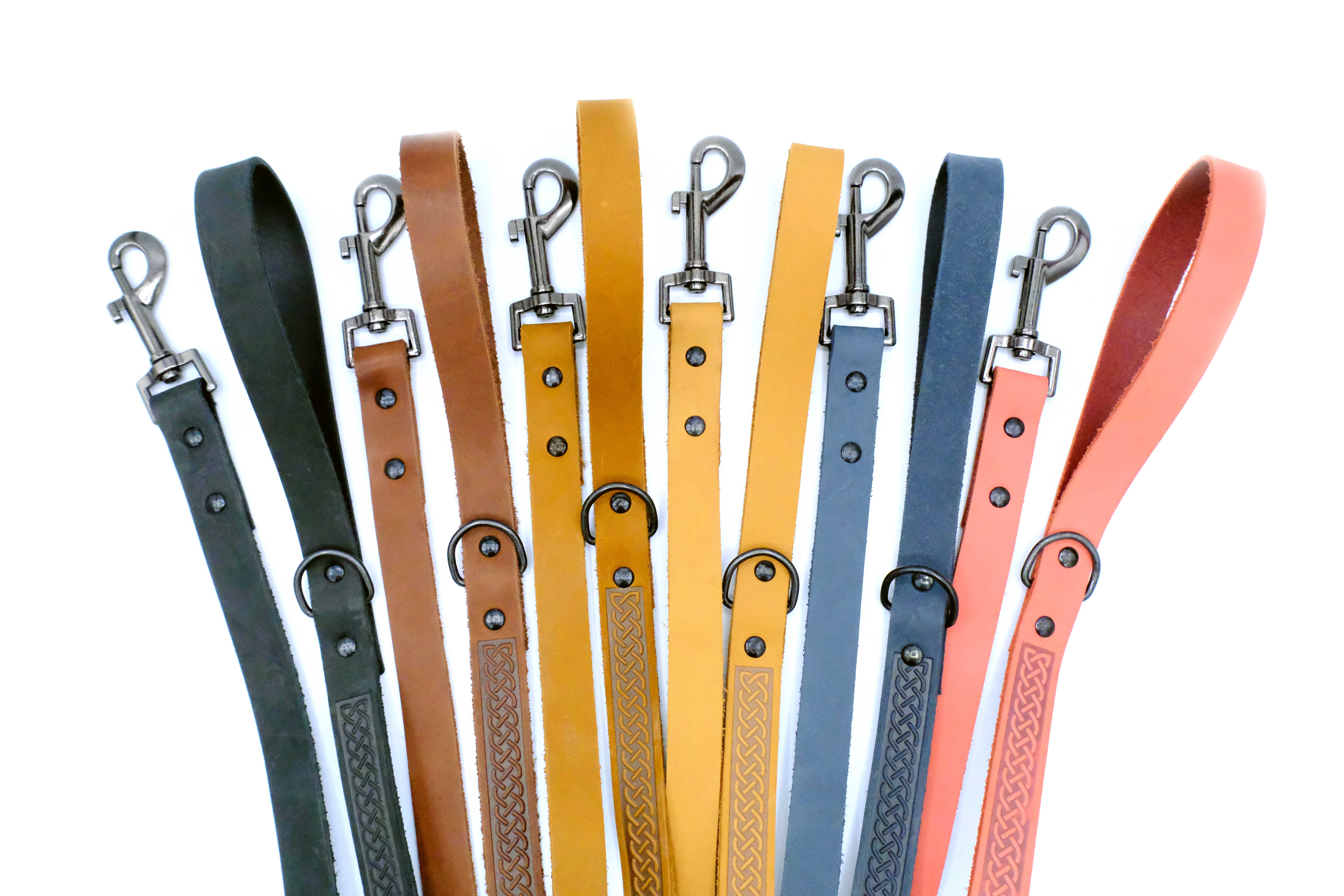 Euro-Dog Collars and Leads – trela - Cão por atacado – Trela de Couro para Cão Estilo Desportivo Celta Extra Argola em D Fecho Metálico6