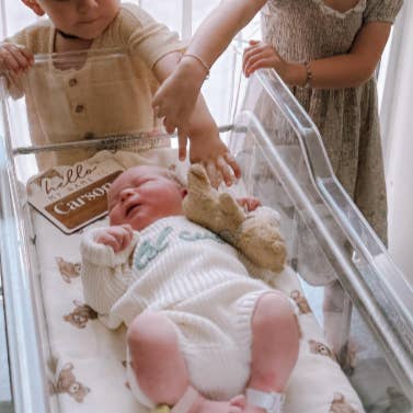 Ali+Oli – Swaddle - Bebé por atacado – Manta de Musselina de Bambu (Urso de Peluche)