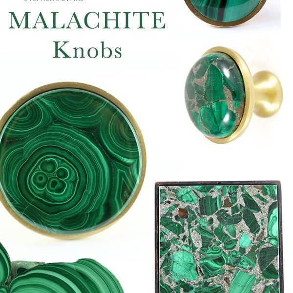 Stephen D. Evans - Wholesale Knob/Pull - Malachite Cabinet, Dresser, and Drawer Knobs and Pulls2