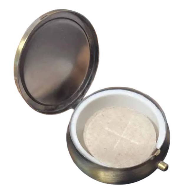 Oremus Mercy - Wholesale Travel Container - Pyx - Holy Sacrament II    2"4