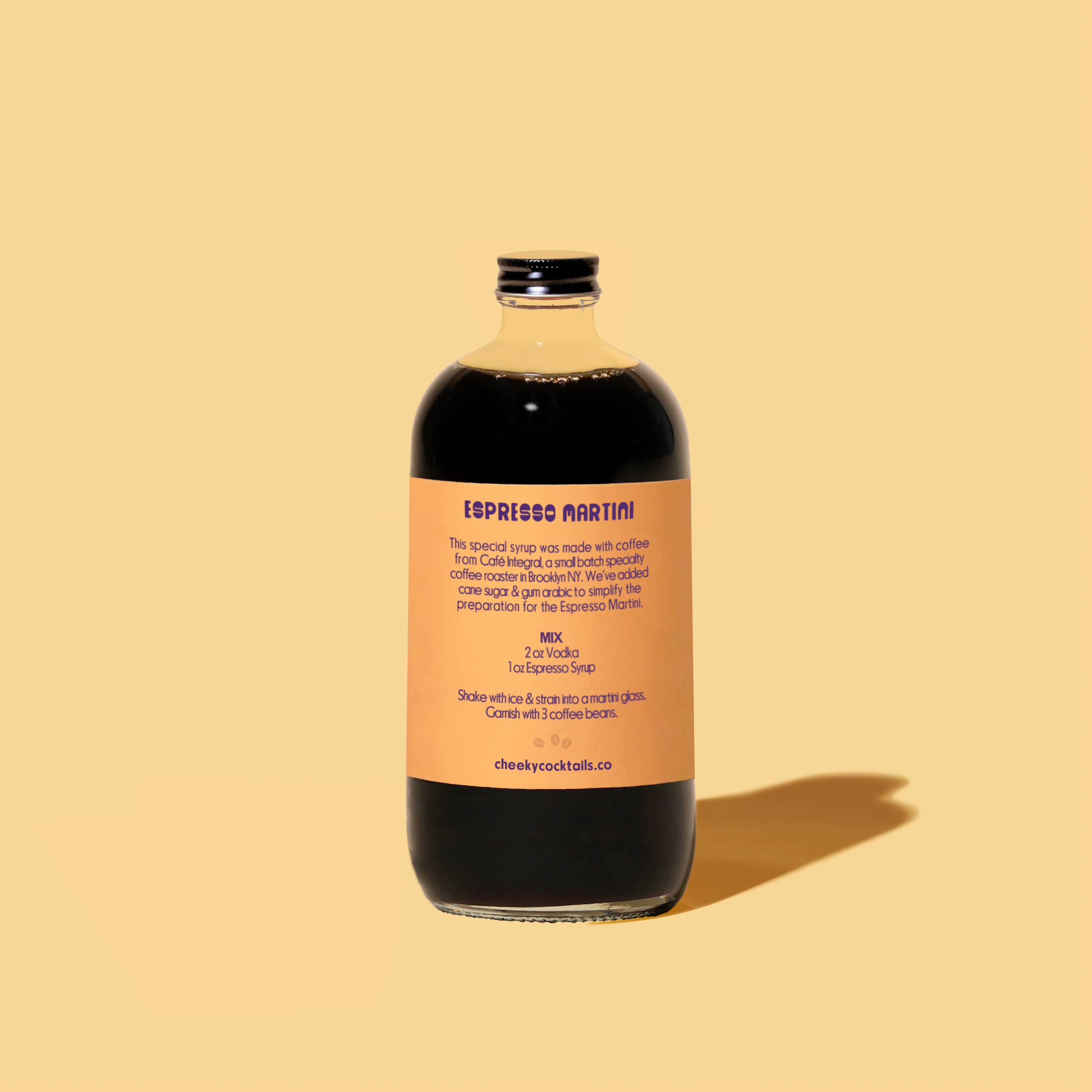 Cheeky Cocktails - Wholesale Cocktail Mix/Syrup - Espresso Syrup 16 oz1