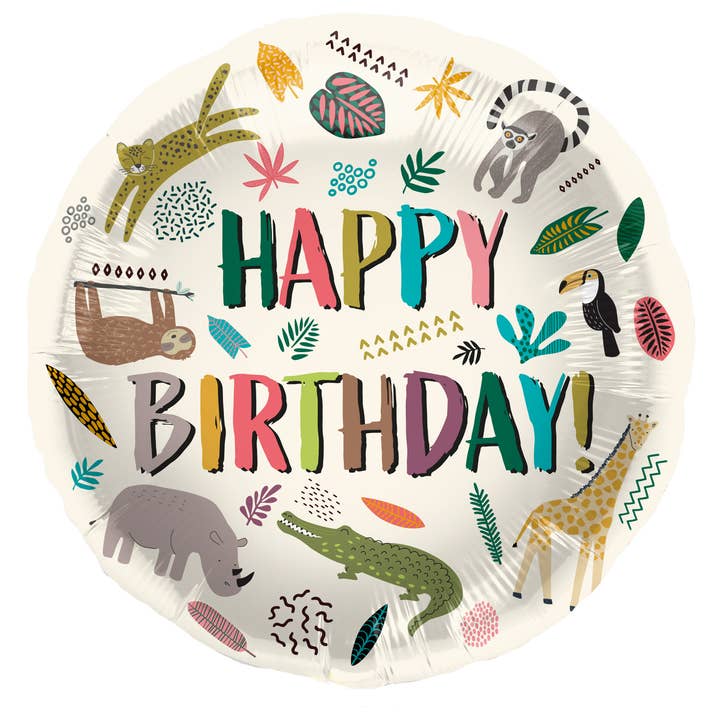 Foliebalon med Zoo-tema - 45 cm for engroshandel hos Folat BV