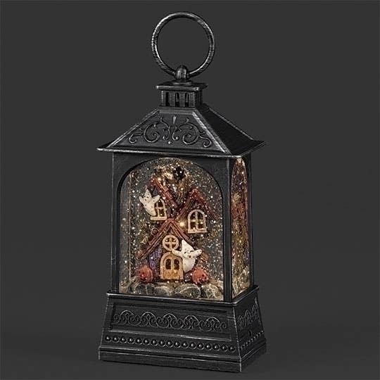 Lighted Swirl Haunted House Lantern for wholesale by Roman