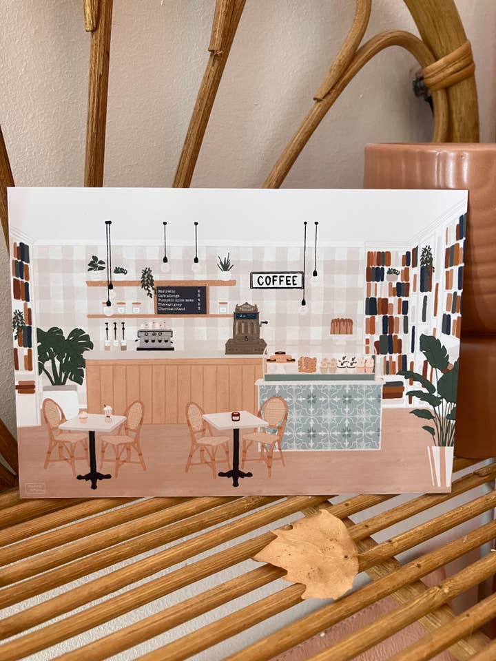 Pumpkin café kortets insida för wholesale av Milina Designs