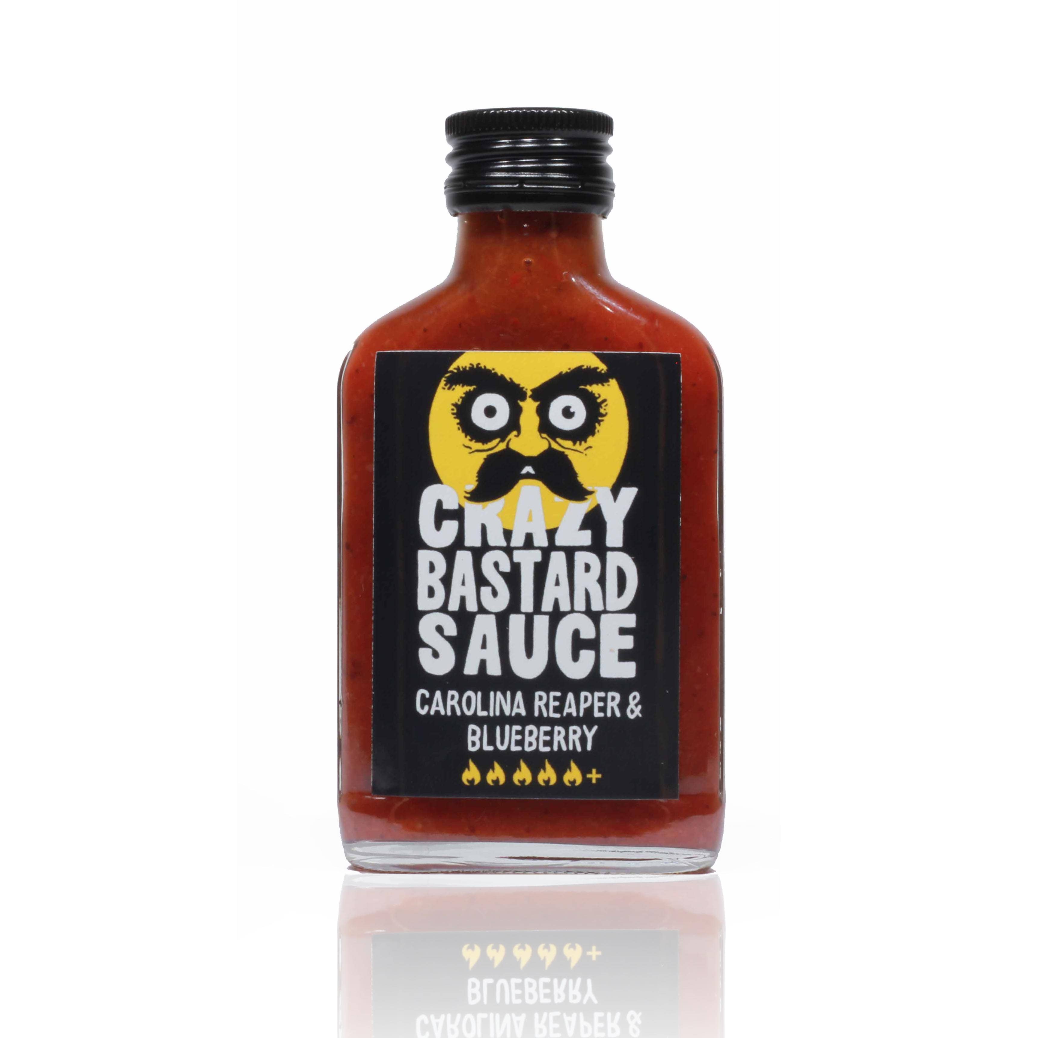 CBS Foods GmbH (Crazy Bastard Sauce) – wholesale Stark sås – Carolina Reaper- och blåbärshet sås 100 ml