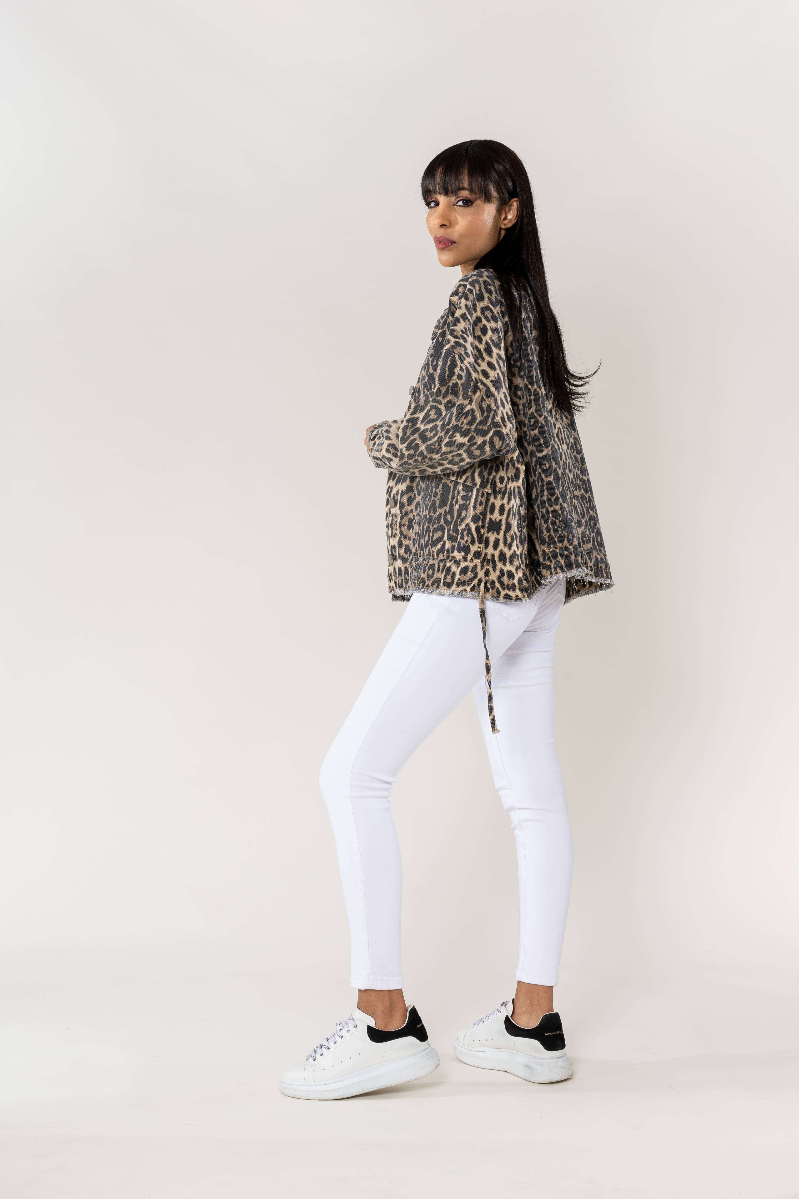 Nina Carter – Casaco de ganga - Mulher por atacado – Casaco de ganga oversized Nina Carter bolsos grandes S56250