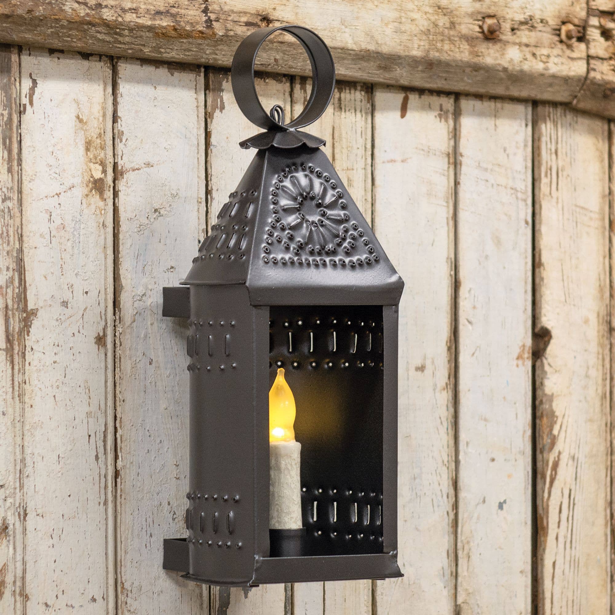 The Hearthside Collection - Wholesale Flameless Candle - Rustic White Taper, 4 inch2