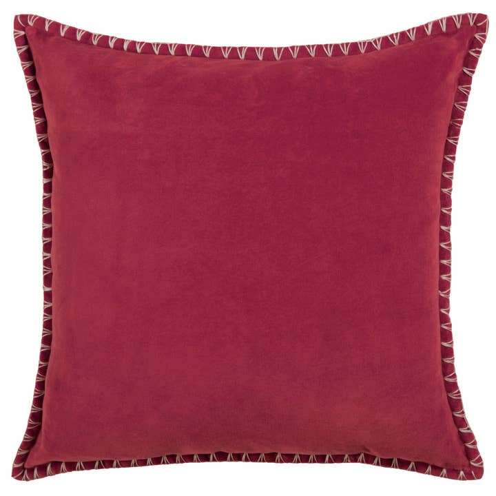 Stitch Embroidered Cushion Pomegranate for wholesale on Faire1