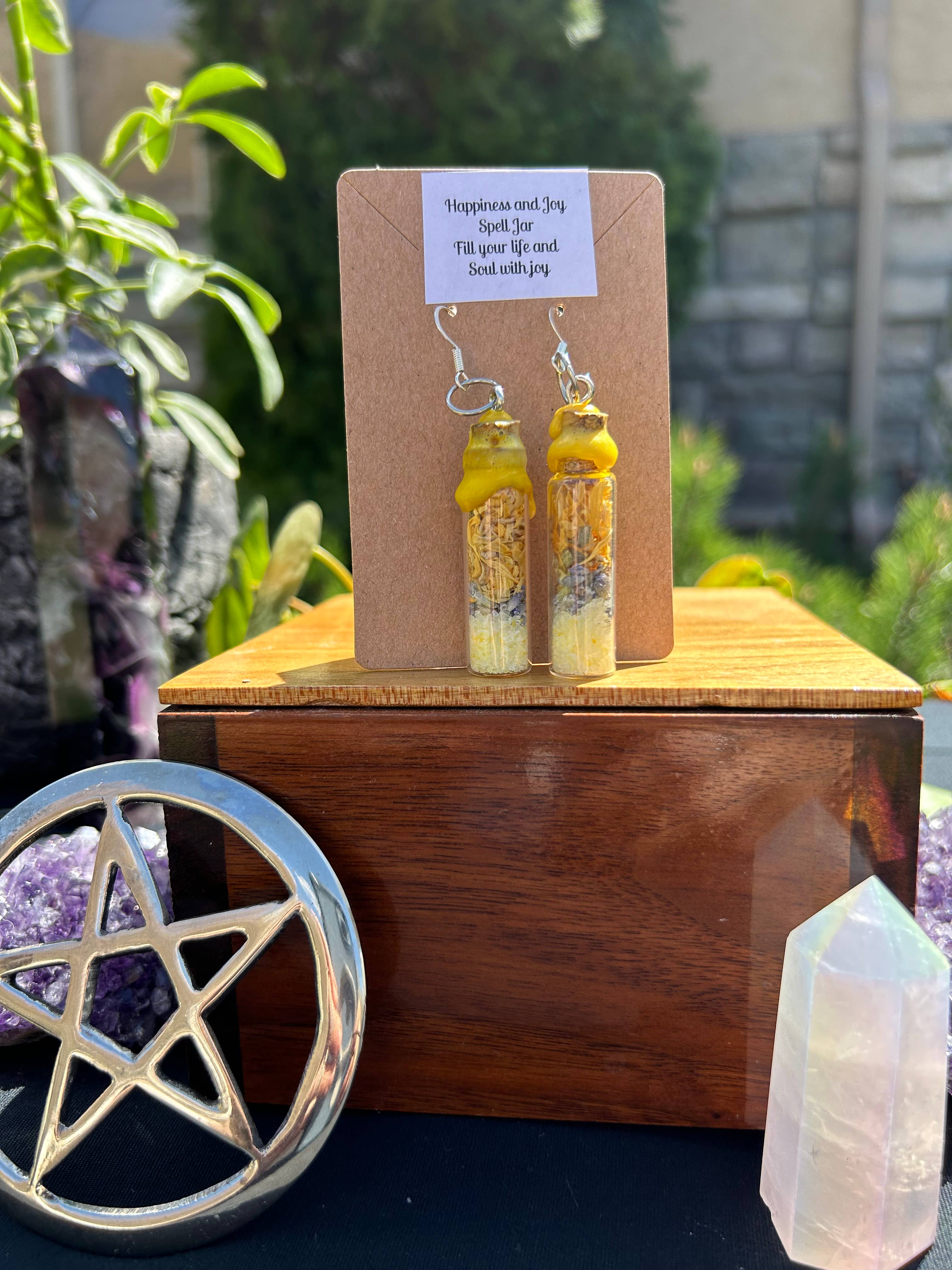 You Are Uniquely Magic - Wholesale Dangle Earrings - Happiness and Joy Spell Jar Earrings 5