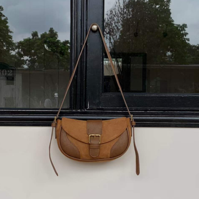 Pretty Persuasions – wholesale Crossbody bag – Women's – P23110 Suede-Like Buckle Crossbody/Shoulder Bag3