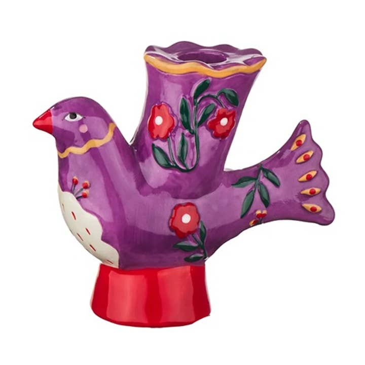 Castiçal Pássaro Rosa por atacado de DRYdecorations